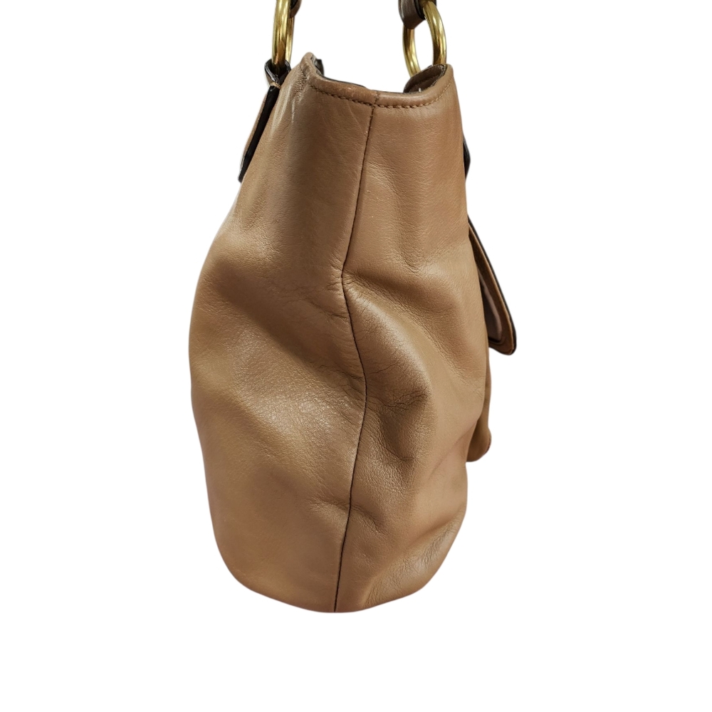 Coach Tan Leather Shoulder Bag with Matching Wallet - Picture 5 of 16